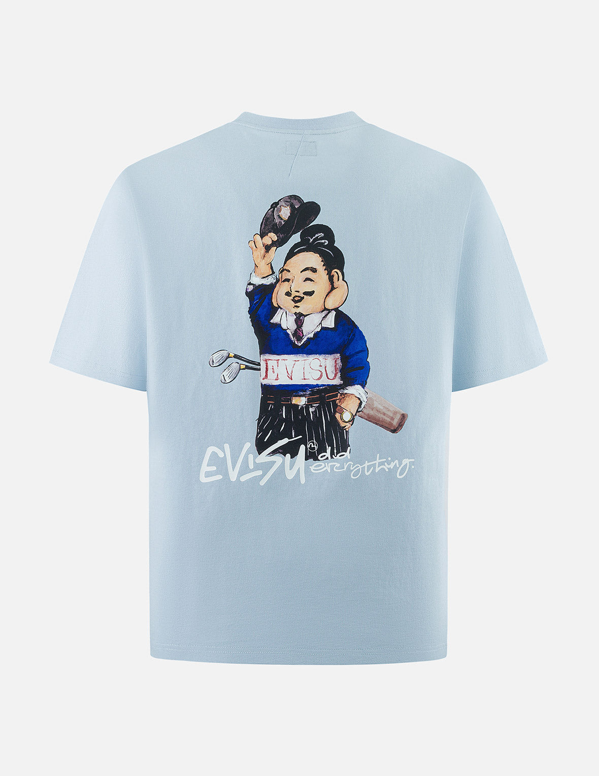 ゴルフテーマ仏頭プリント レギュラーフィット Tシャツ